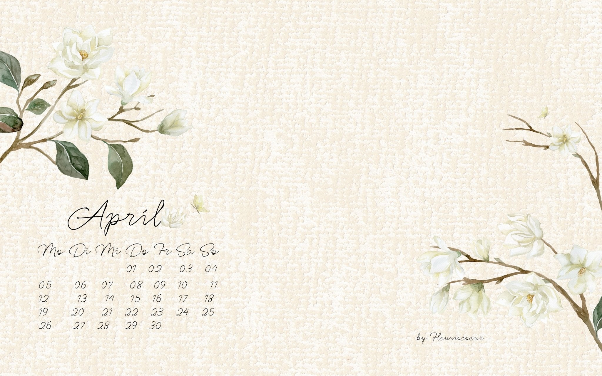 Kostenloses April Wallpaper | FLEURISCOEUR