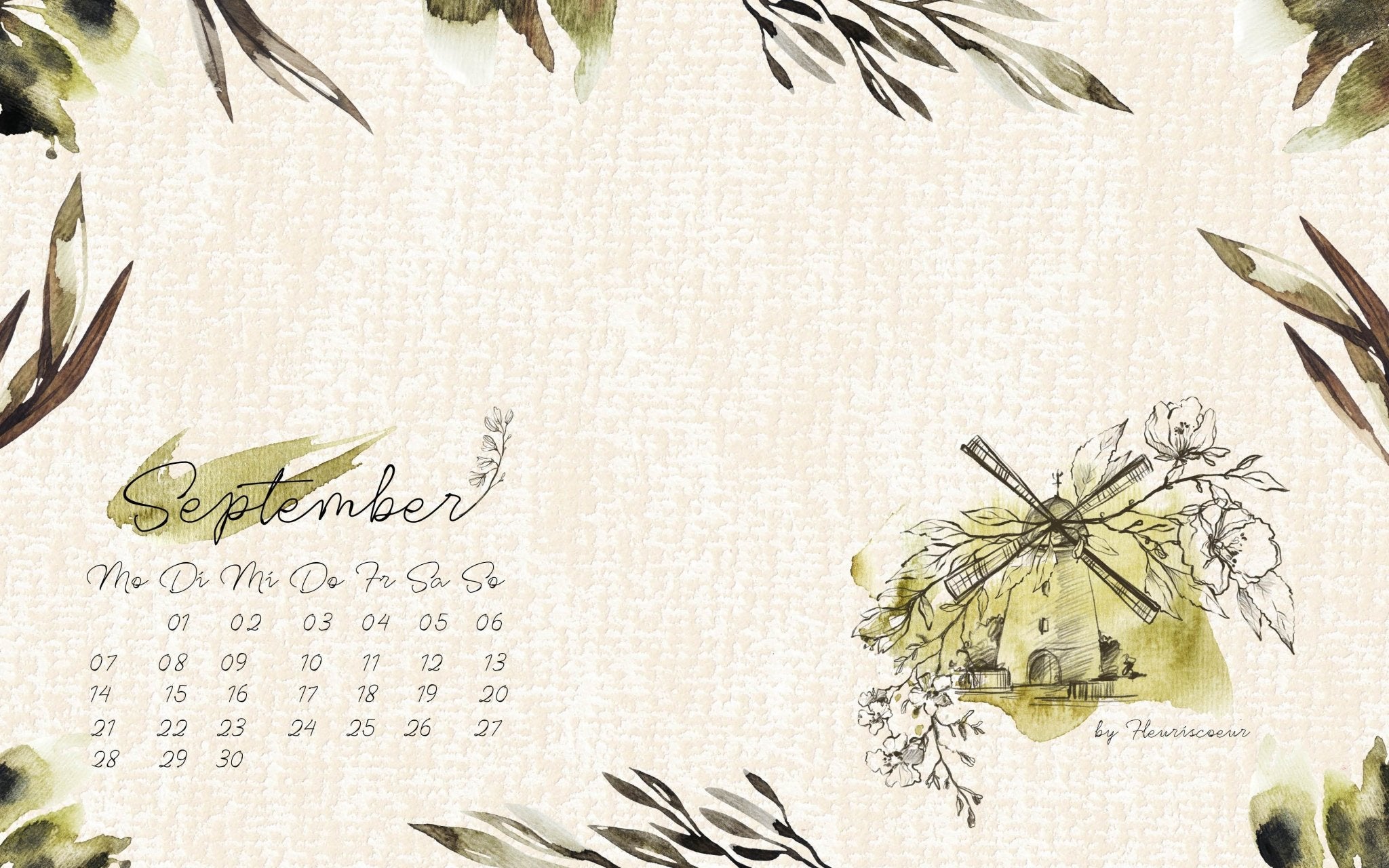 Kostenloses September Wallpaper | FLEURISCOEUR