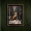 KUNSTDRUCK FUCHS IM WINTERWALD