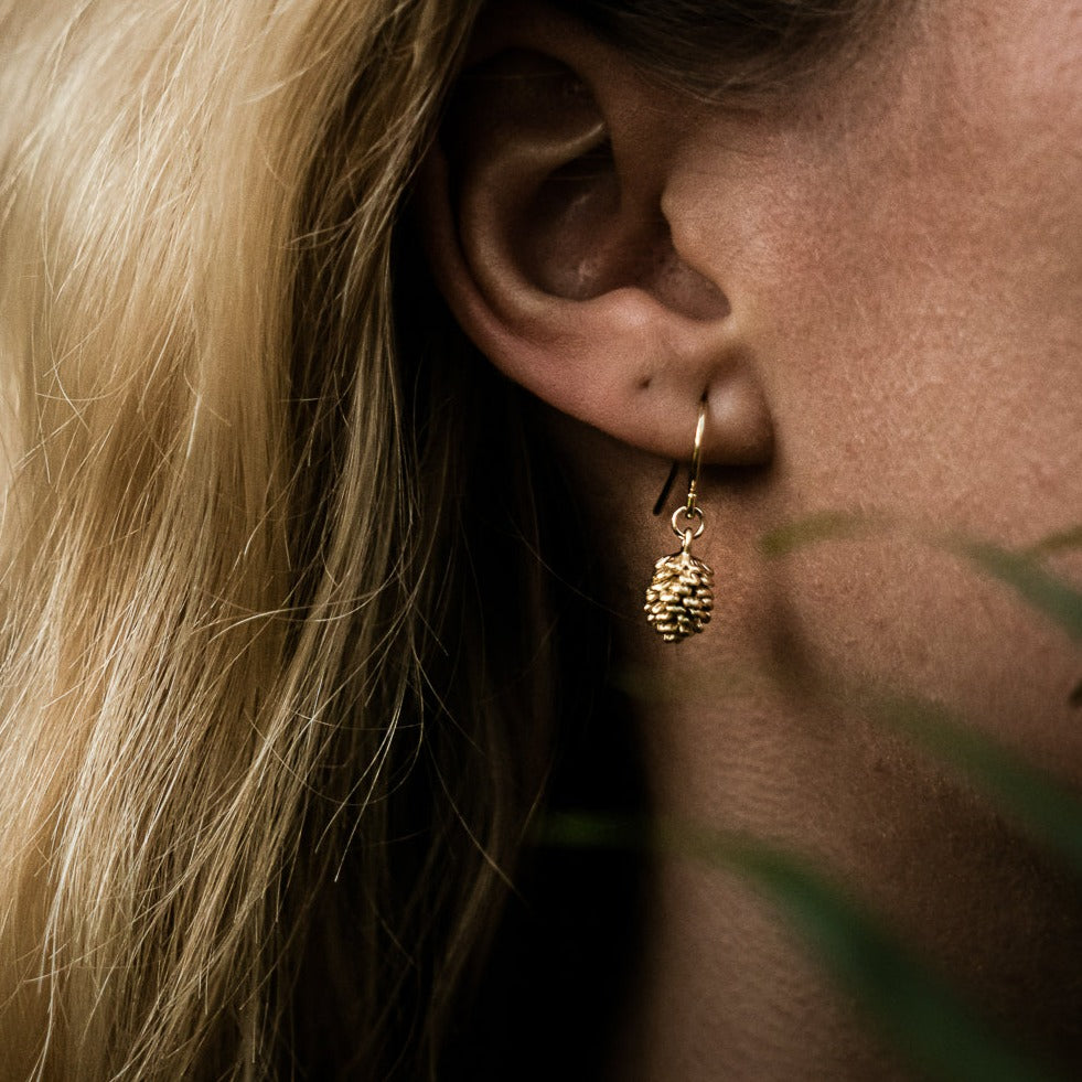 EARRINGS PINE CONES 