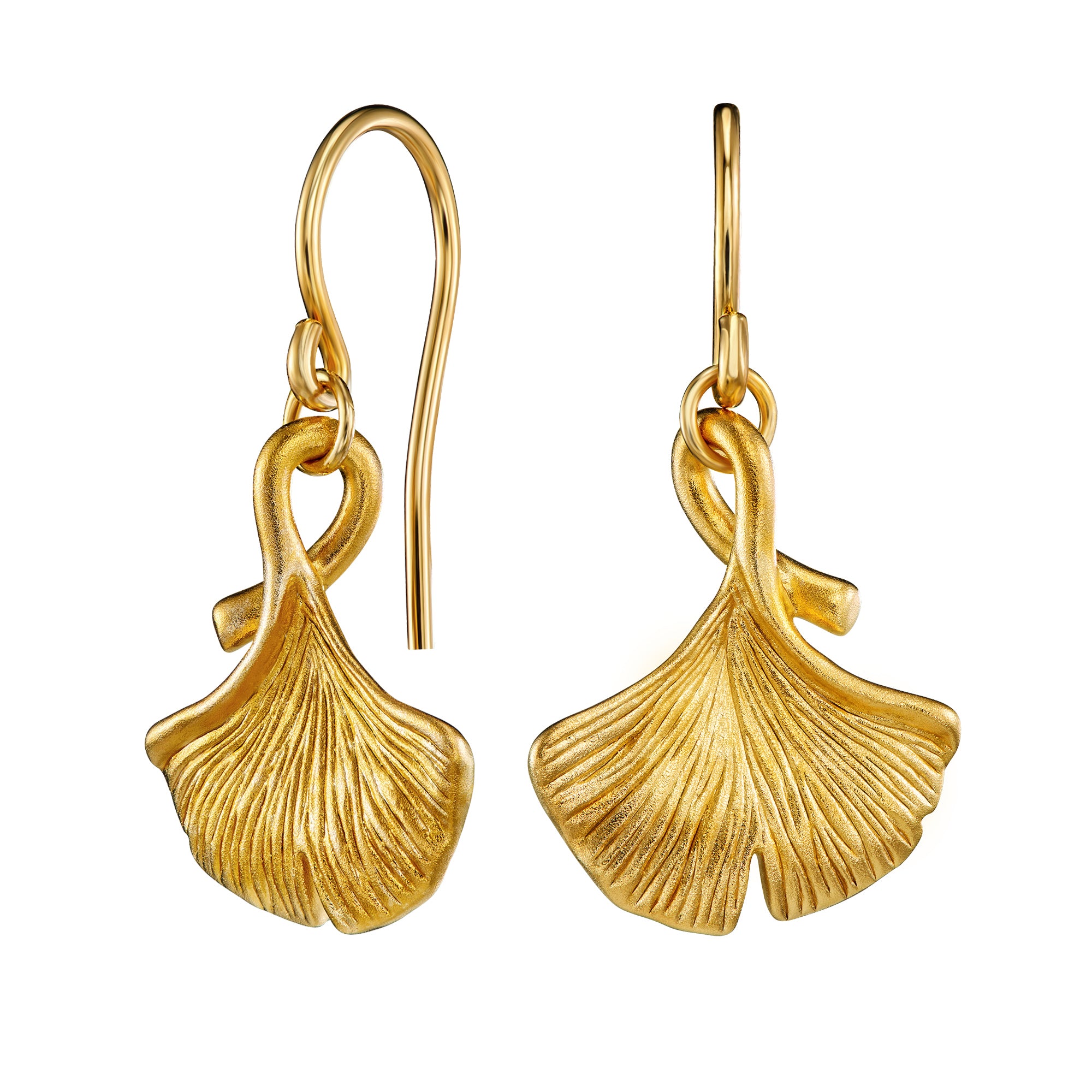 EARRINGS GINKGO LEAF