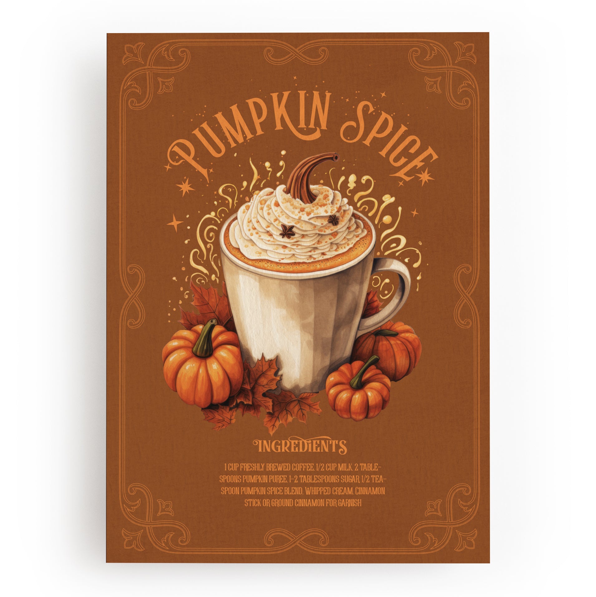 KUNSTDRUCK PUMPKIN SPICE