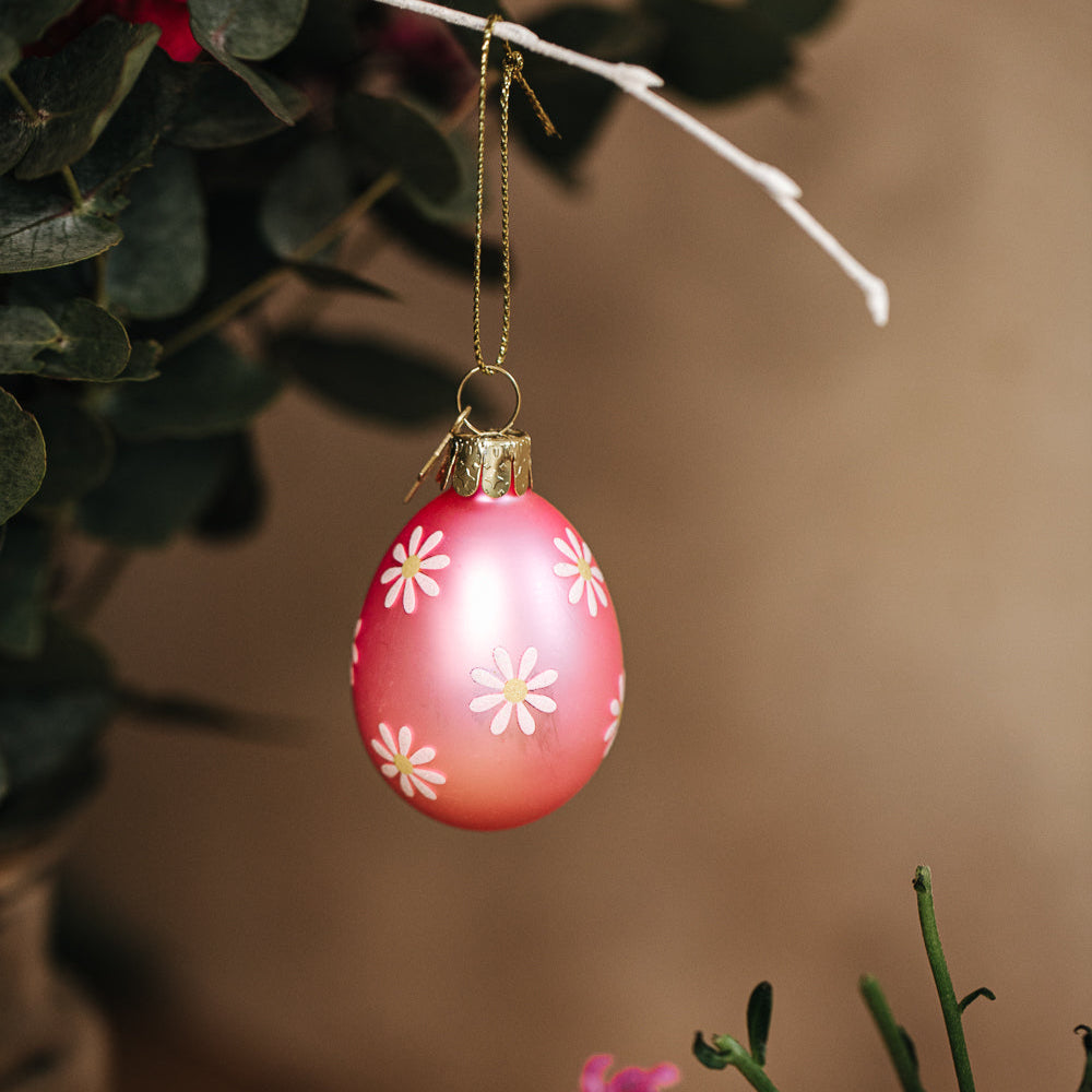 ORNAMENT-SET GÄNSEBLÜMCHEN & HASE