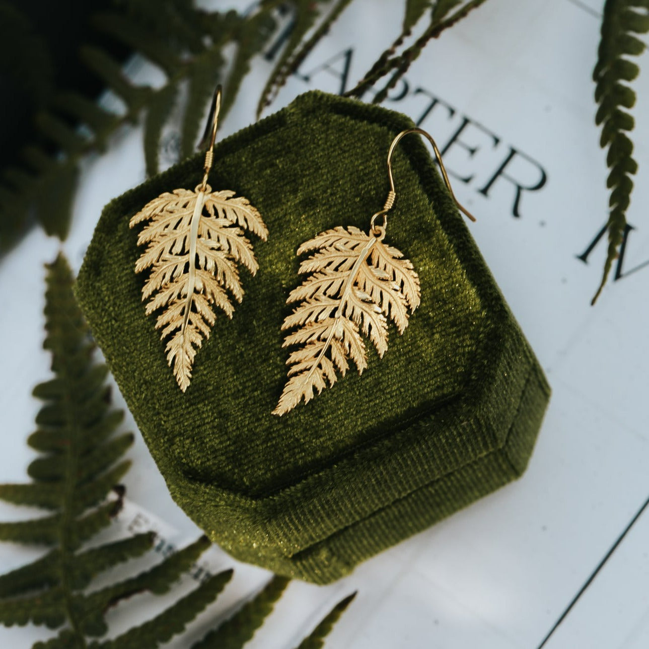 EARRINGS FERN