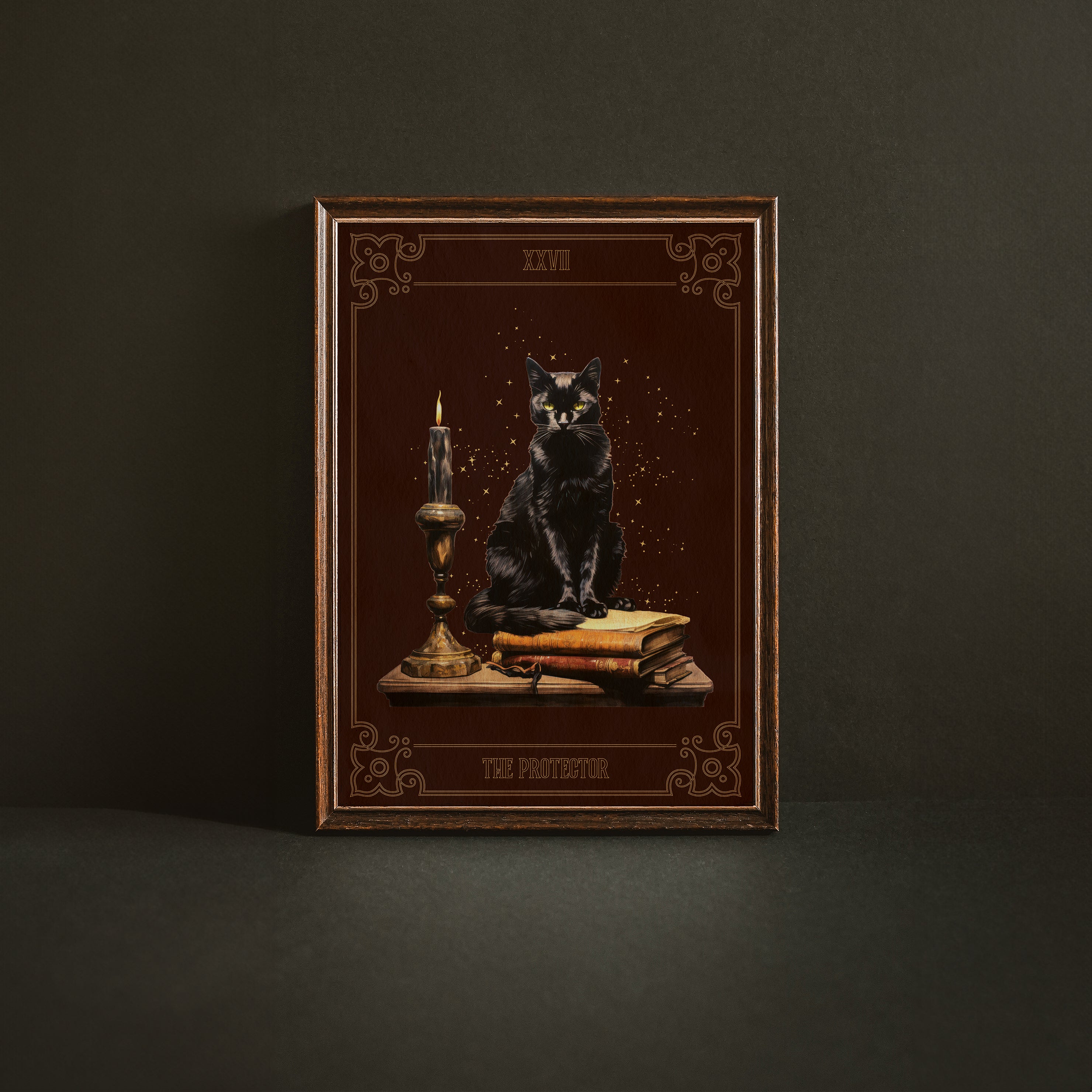 KUNSTDRUCK SCHWARZE KATZE