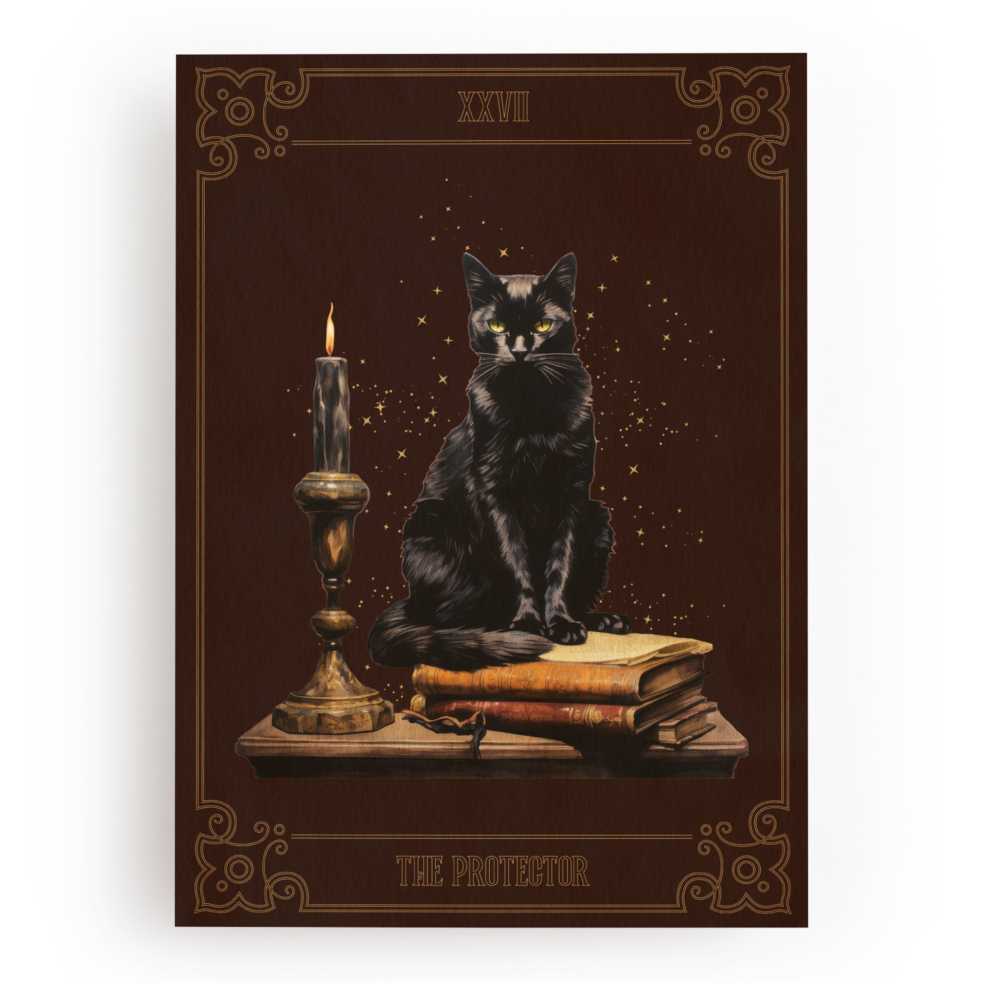 KUNSTDRUCK SCHWARZE KATZE