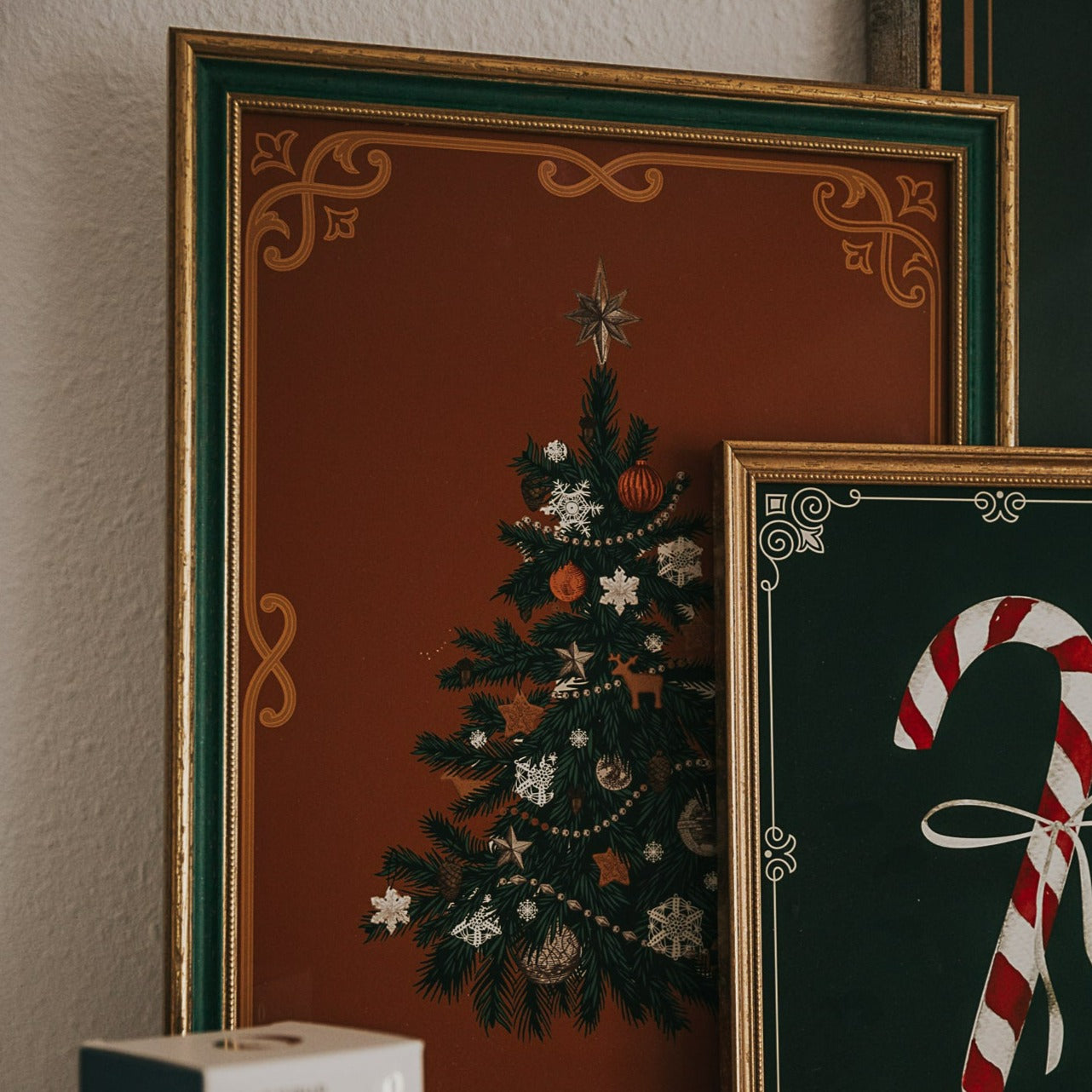 KUNSTDRUCK FESTLICHER WEIHNACHTSBAUM