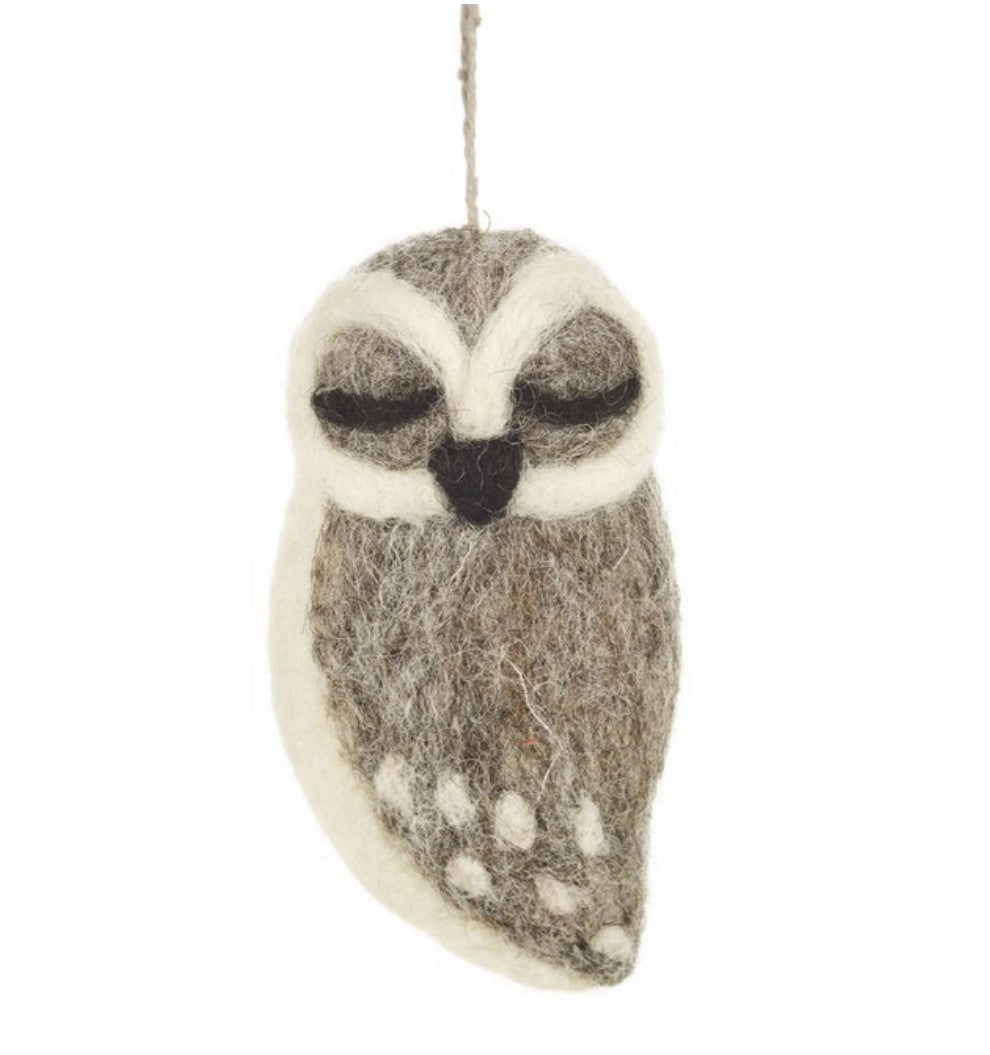 FELT PENDANT OWL